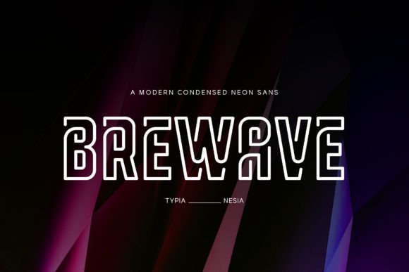 Brewave: The Neon Display Typeface That Powers Retro Campaigns