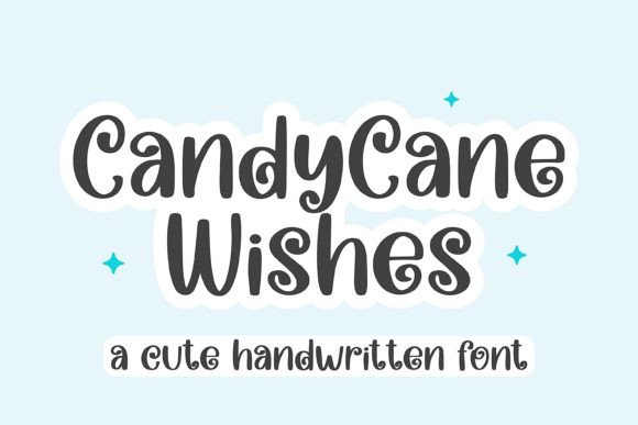 Candy Cane Wishes: A Handwritten Display Font for Editorial Design