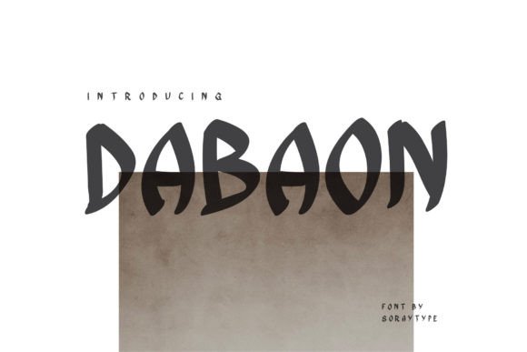 Dabaon: A Lively Display Typeface for Handmade Branding