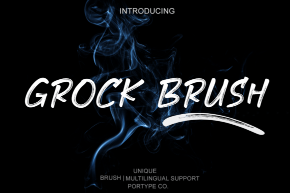 Grock Brush: The Perfect Display Font for Handmade Brands
