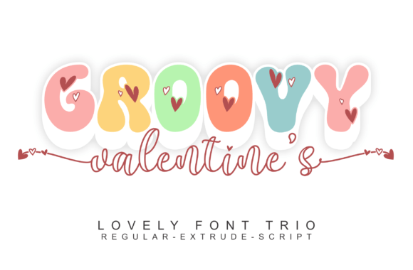 Groovy Valentine s: A Retro Display Typeface for Editorial Design