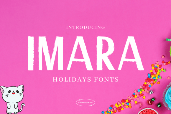 Imara: A Whimsical Display Font for Festive Editorial Design