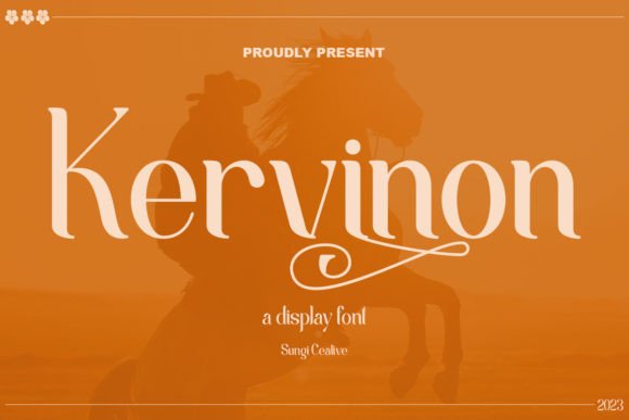 Kervinon: The Elegant Display Font for Polished Branding