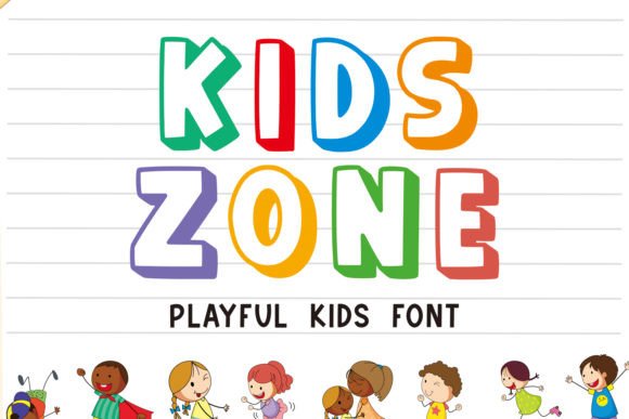 Kidszone: The Playful Display Font for Vibrant Editorial Design