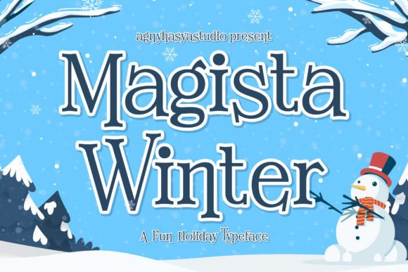 Magista Winter: A Playful Holiday Typeface for Festive Branding