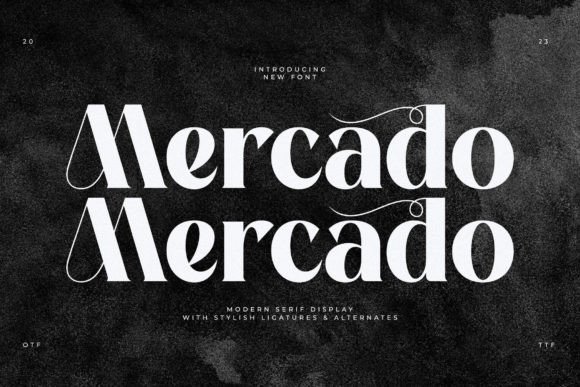 Mercado Font Review: A Modern Display Typeface for Luxury Branding