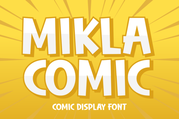 Mikla Comic: The Playful Typeface for Handmade Branding
