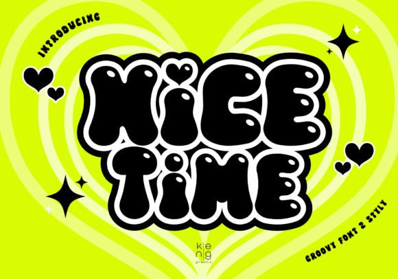 Nice Time: A Bold Display Typeface for Web Design