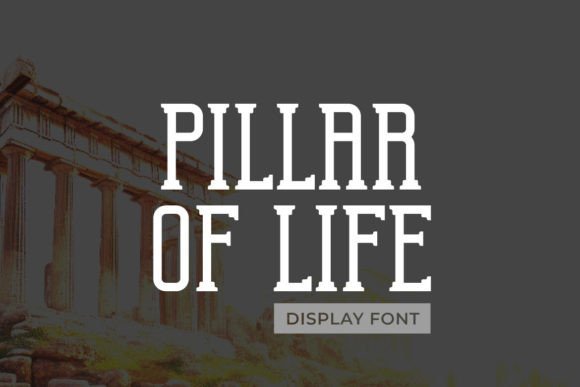 Pillar of Life: A Modern Display Typeface for Bold Web Design