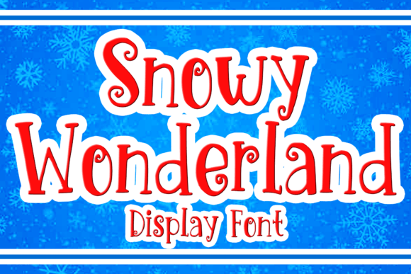 Snowy Wonderland: A Winter Display Typeface for Seasonal Branding