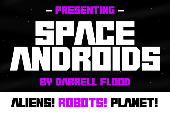 Space Androids: A Bold Display Font for Modern Brand Identity